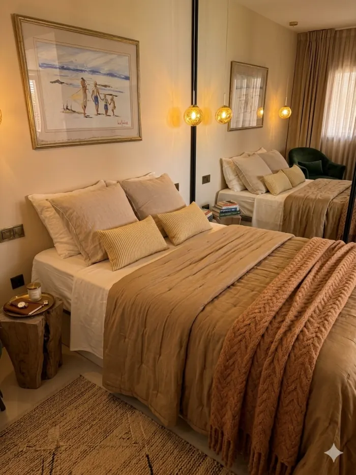 Slaapkamer met twee bedden